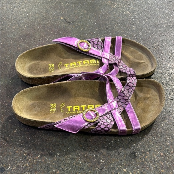 Birkenstock Tatami Purple Strappy Sandals - Picture 5 of 5